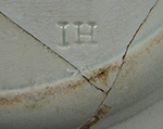 Pearlware rococo edged plate. Impressed mark for Joshua Heath.Rim diameter: 7.00”. Lot: ER1. 18BC38
